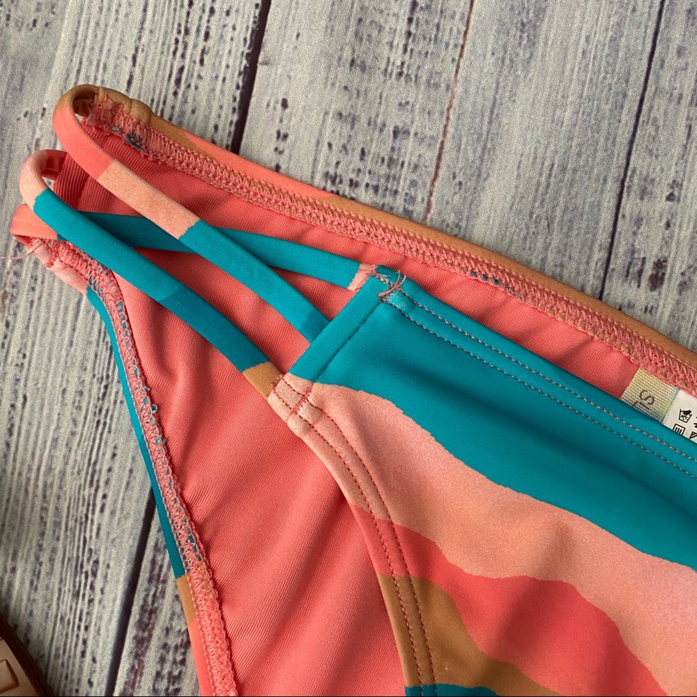 Sherbet Sunset Rainbow Bikini Swim Bottom - Picture 3 of 4